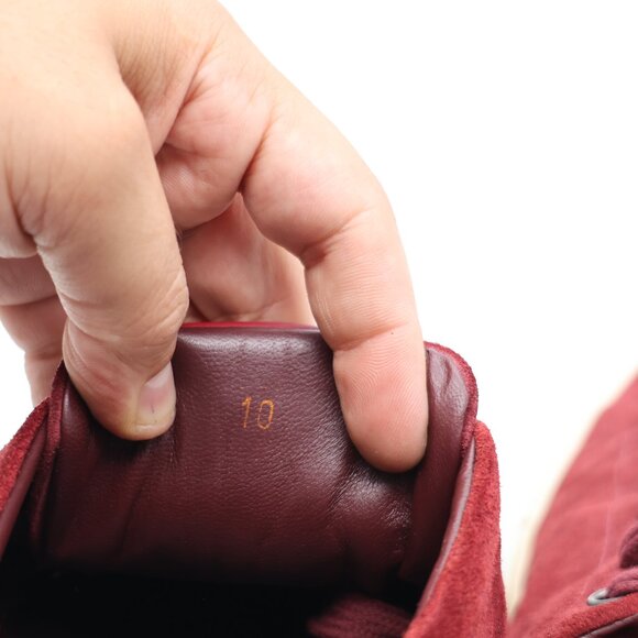 Good Man Brand Edge Men's Size US 10 Low Top Lace Up Sneakers Burgundy Suede - Picture 3 of 10